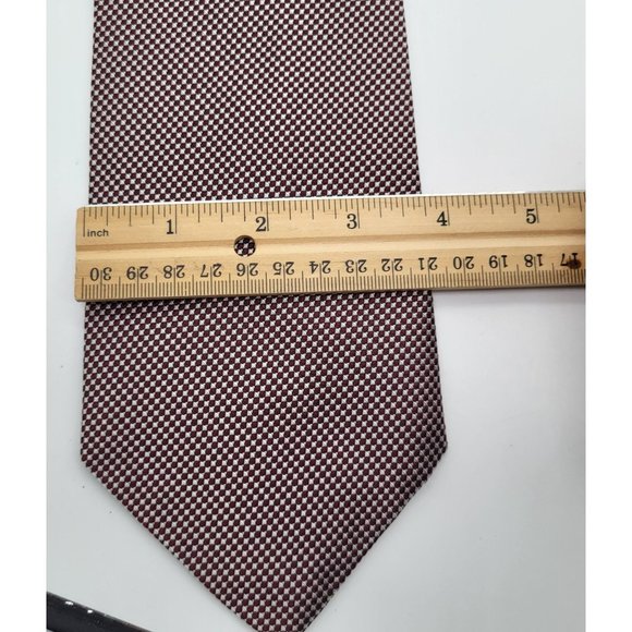 Vintage Lauren Ralph Lauren Red Print Tie Silk USA - Picture 6 of 9